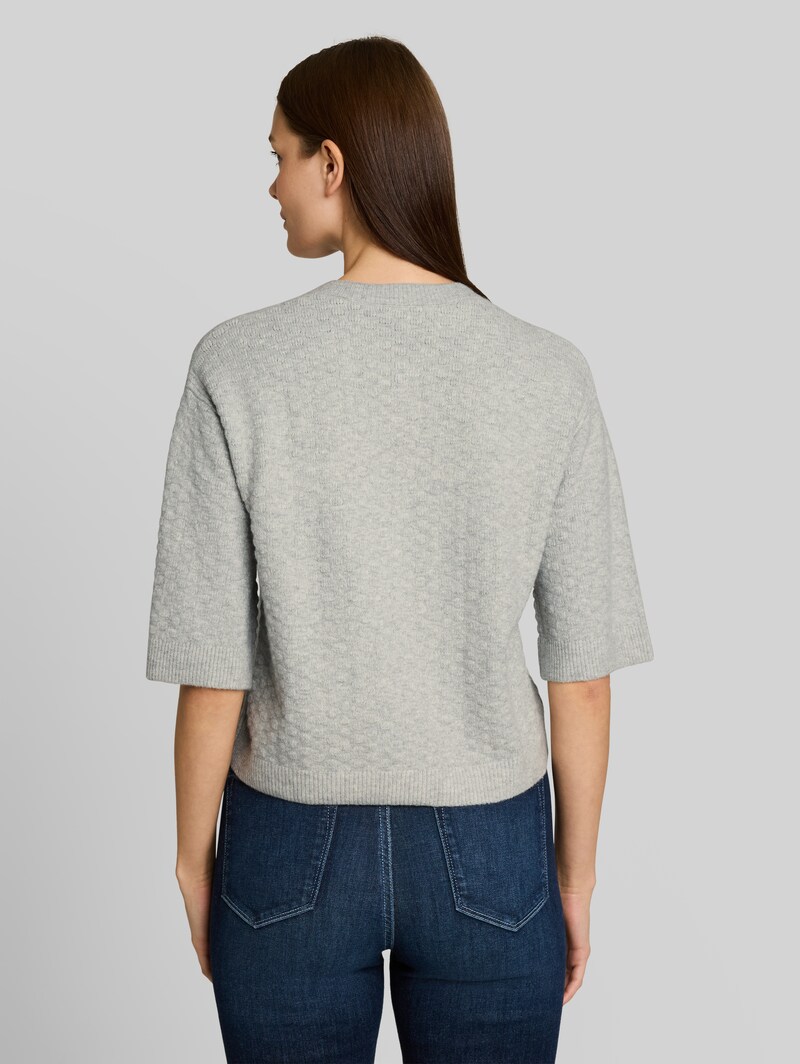 Tom Tailor Loose Fit Cosy Cardigan - Soft Grey Melange