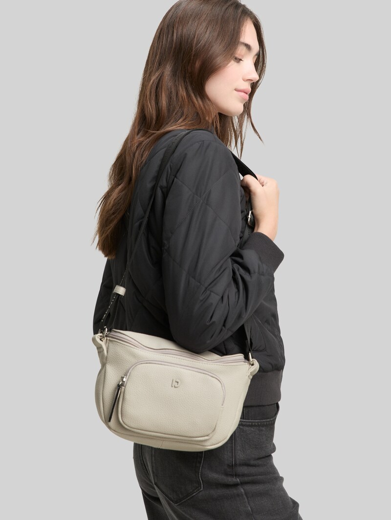 Tom Tailor TTFARA M Umhängetasche aus Lederimitat - Light Grey