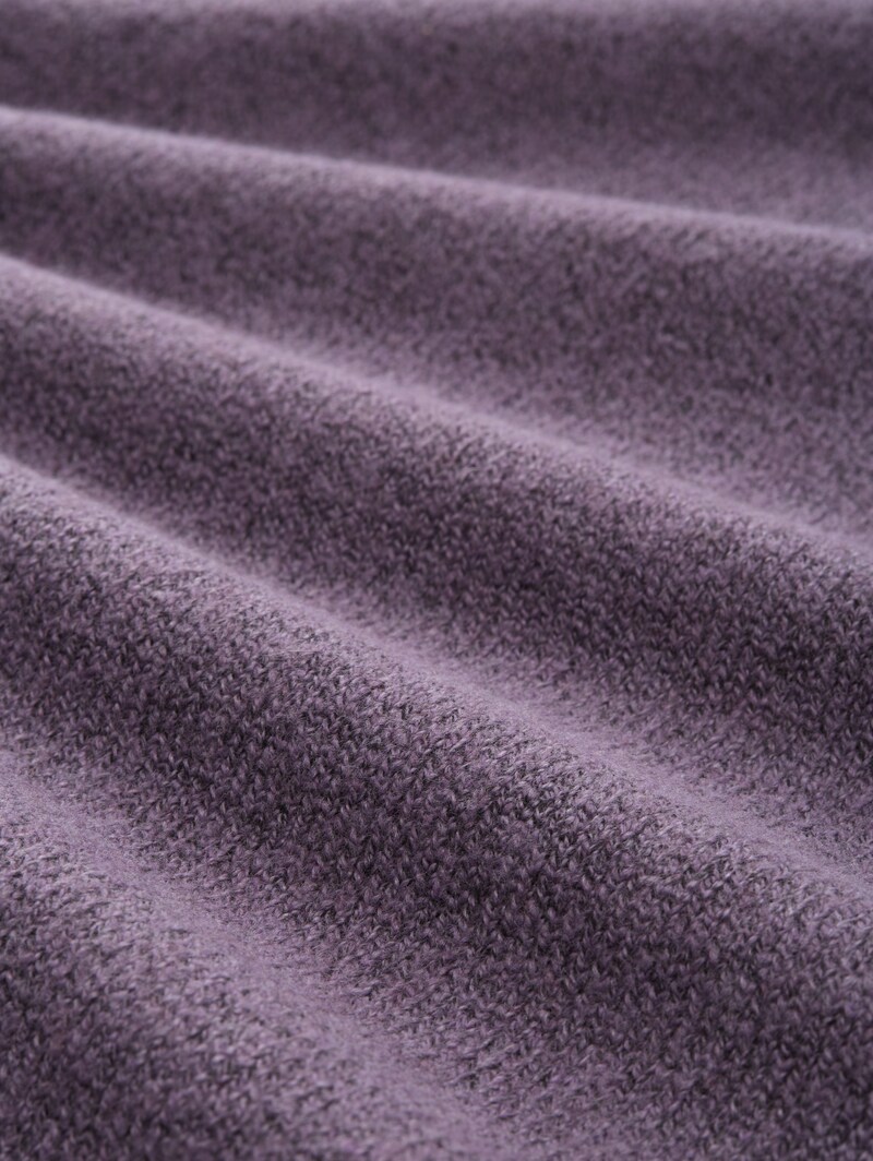 Tom Tailor Mini-Kleid mit Rollkragen - Dark Lavender Melange