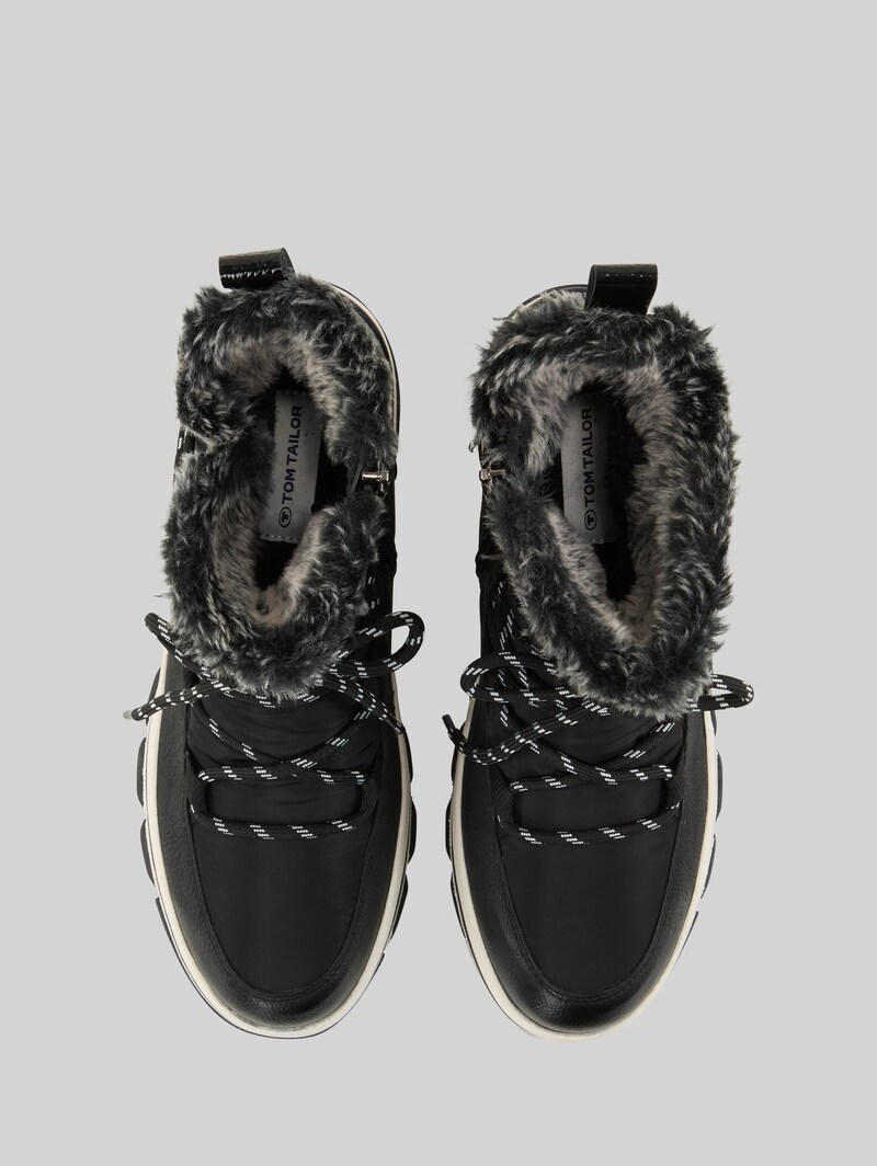 Tom Tailor Gefütterte Stiefel mit Plateau - Black