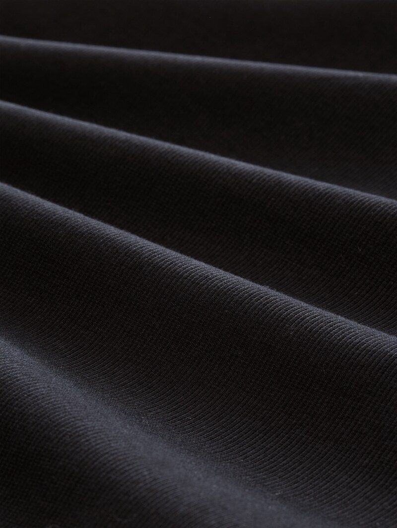 Tom Tailor Top mit Rippstruktur - Deep Black