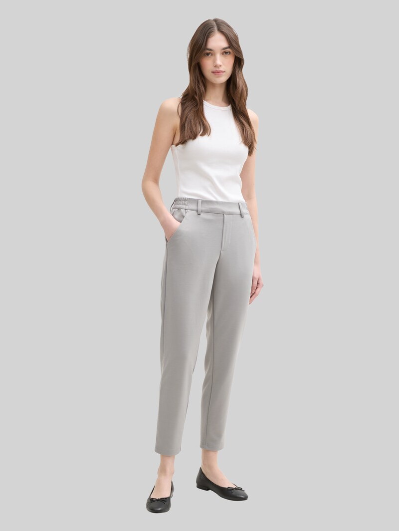 Tom Tailor Relaxed Fit Hose mit elastischem Bund - Grey Fog
