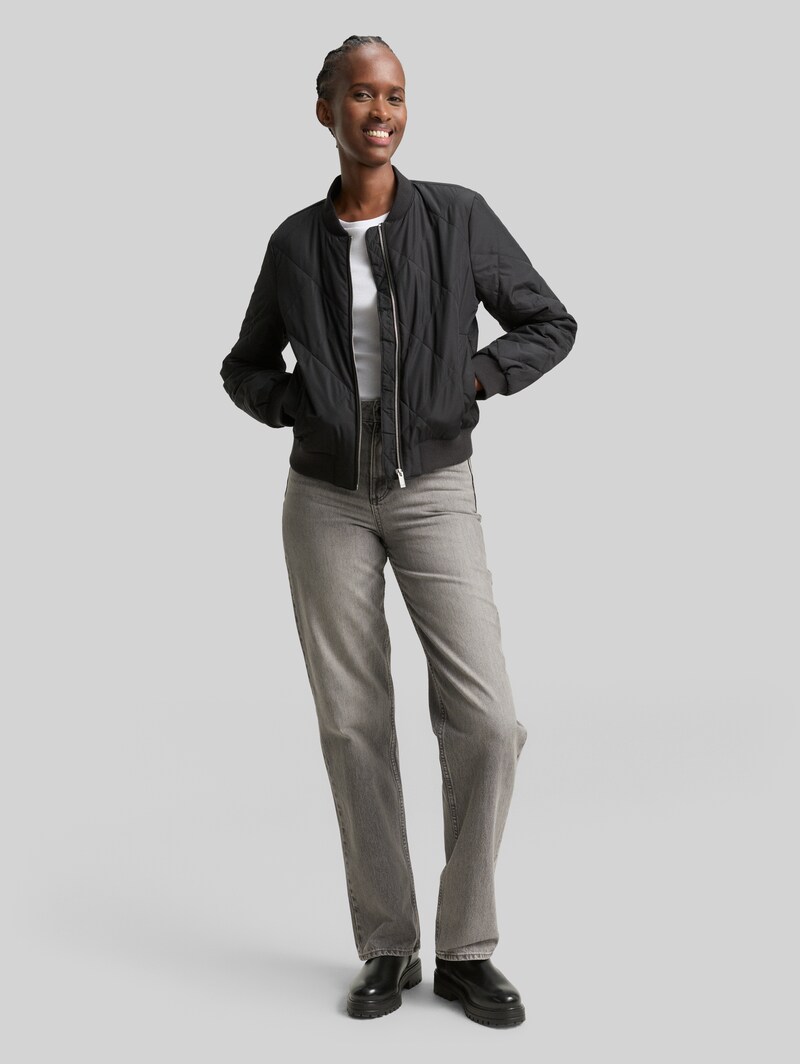 Tom Tailor TTELIN STRAIGHT Jeans - Used Mid Stone Grey Denim