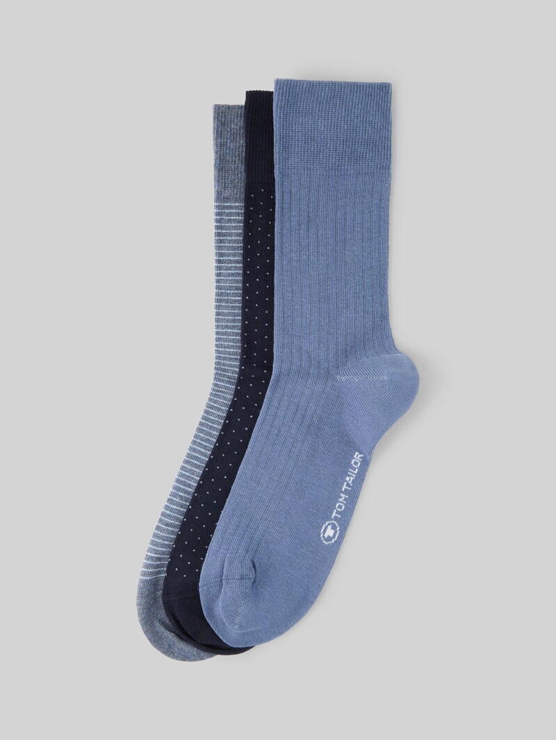 Tom Tailor Socken im 6er-Pack mit Muster - Dark Navy