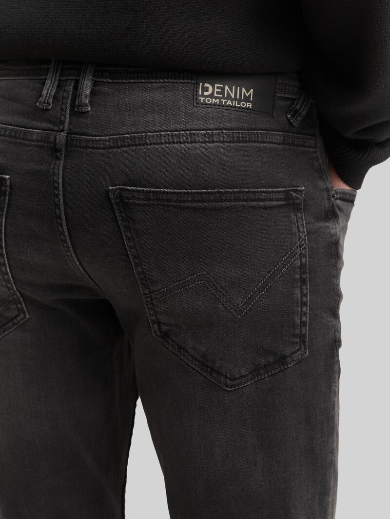 Tom Tailor TTCULVER SKINNY Jeans - Used Dark Stone Black Denim