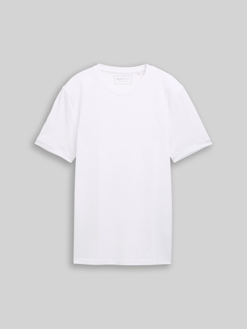Tom Tailor Basic Piqué T-Shirt - White
