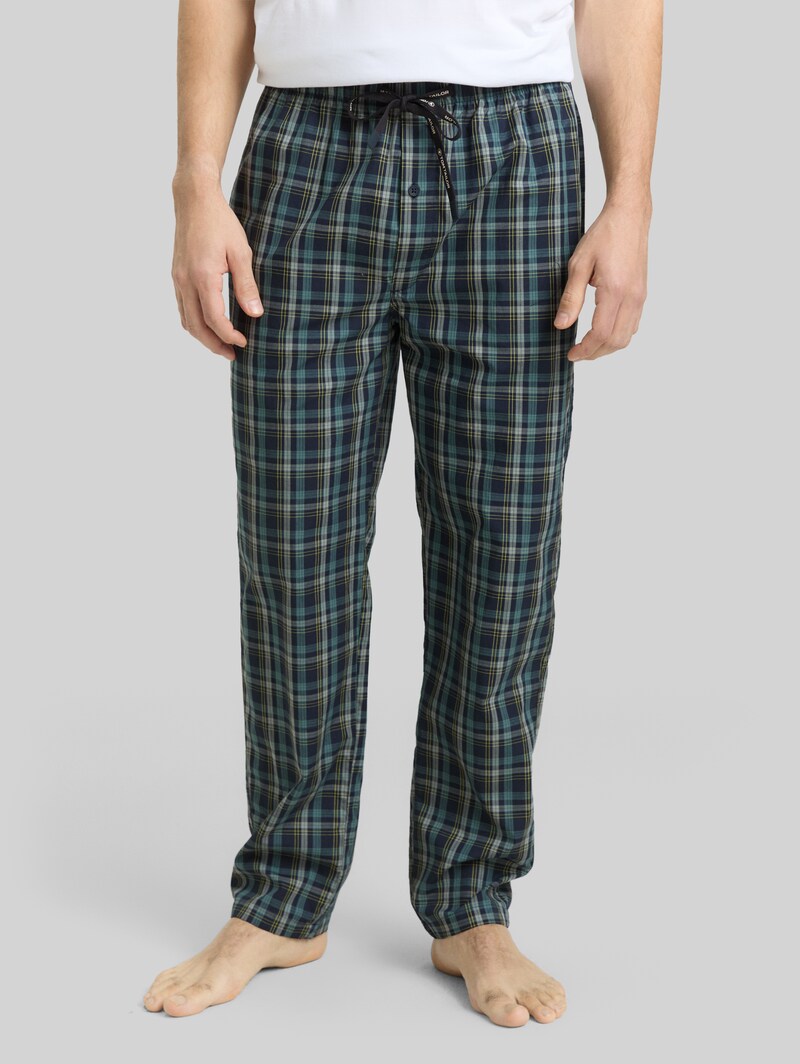 Tom Tailor Pyjama-Hose aus Baumwolle - Blue-medium-check Tom Tailor Pyjama-Hose aus Baumwolle - Blue-medium-check