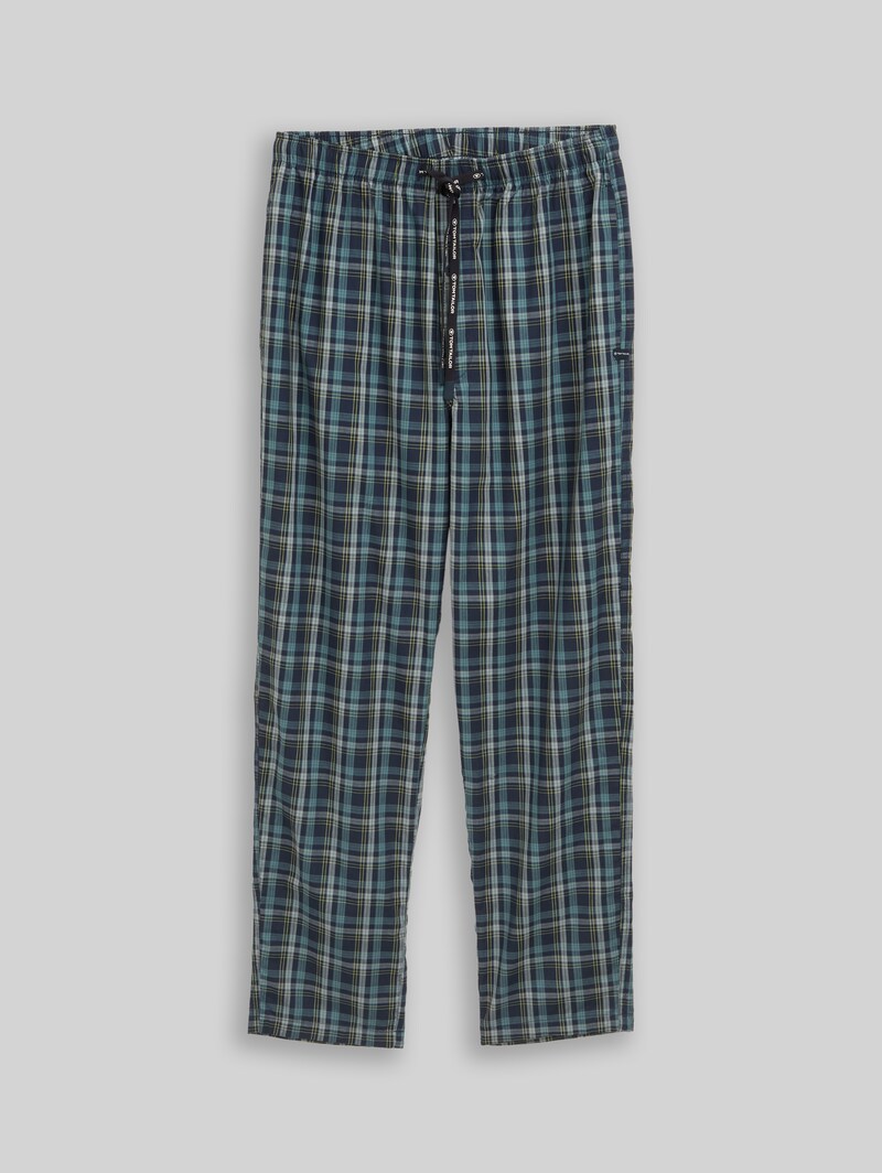 Tom Tailor Pyjama-Hose aus Baumwolle - Blue-medium-check