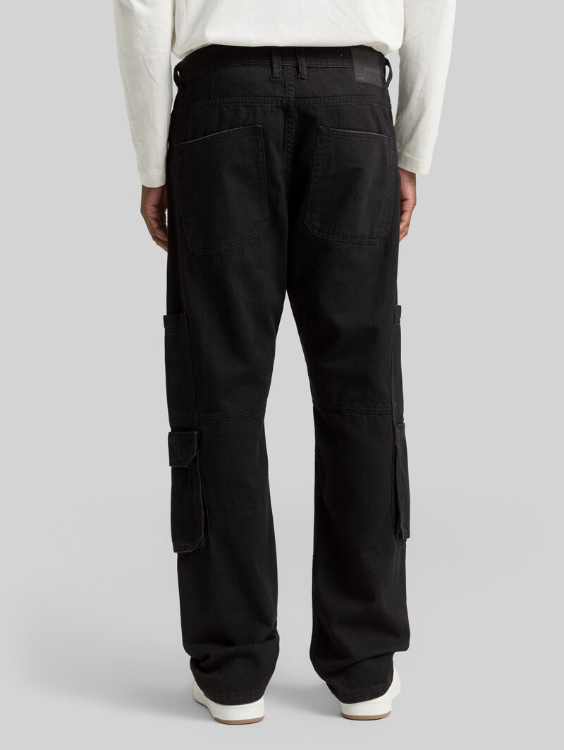 Tom Tailor TTWAYLEN RELAXED Cargo Jeans - Dark Stone Black Black Denim Tom Tailor TTWAYLEN RELAXED Cargo Jeans - Dark Stone Black Black Denim