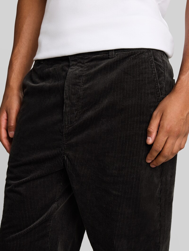 Tom Tailor Relaxed Fit Cordhose - Coal Grey