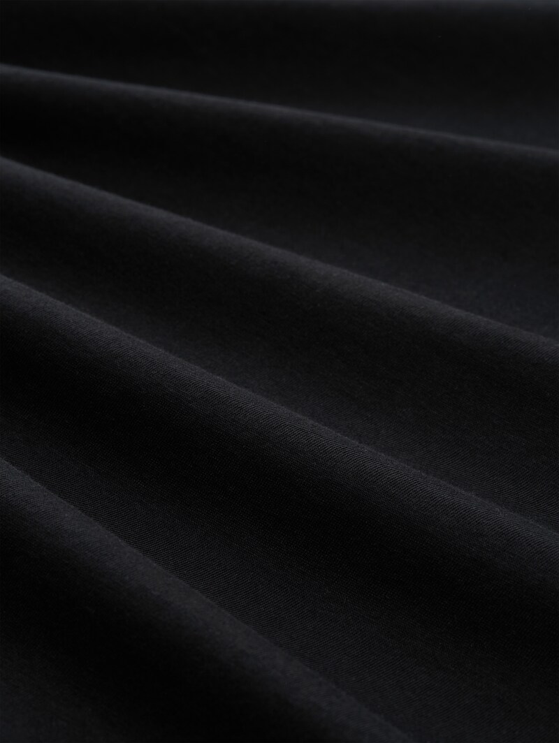 Tom Tailor Basic Langarmshirt aus Baumwolle - Black