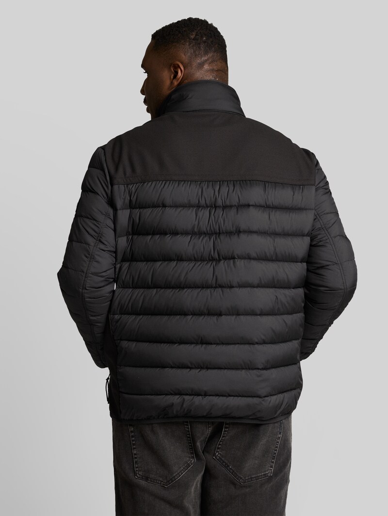Tom Tailor Plus Size - Hybrid Steppweste mit Stehkragen - Black