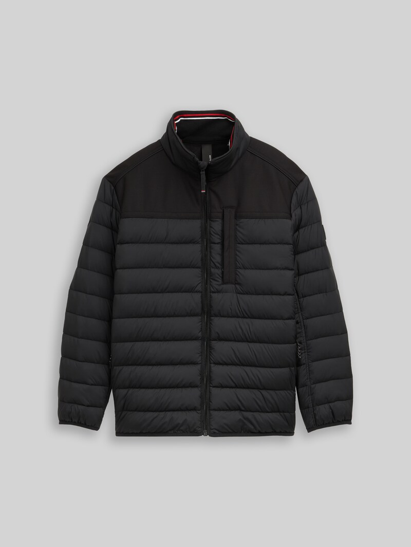 Tom Tailor Plus Size - Hybrid Steppweste mit Stehkragen - Black