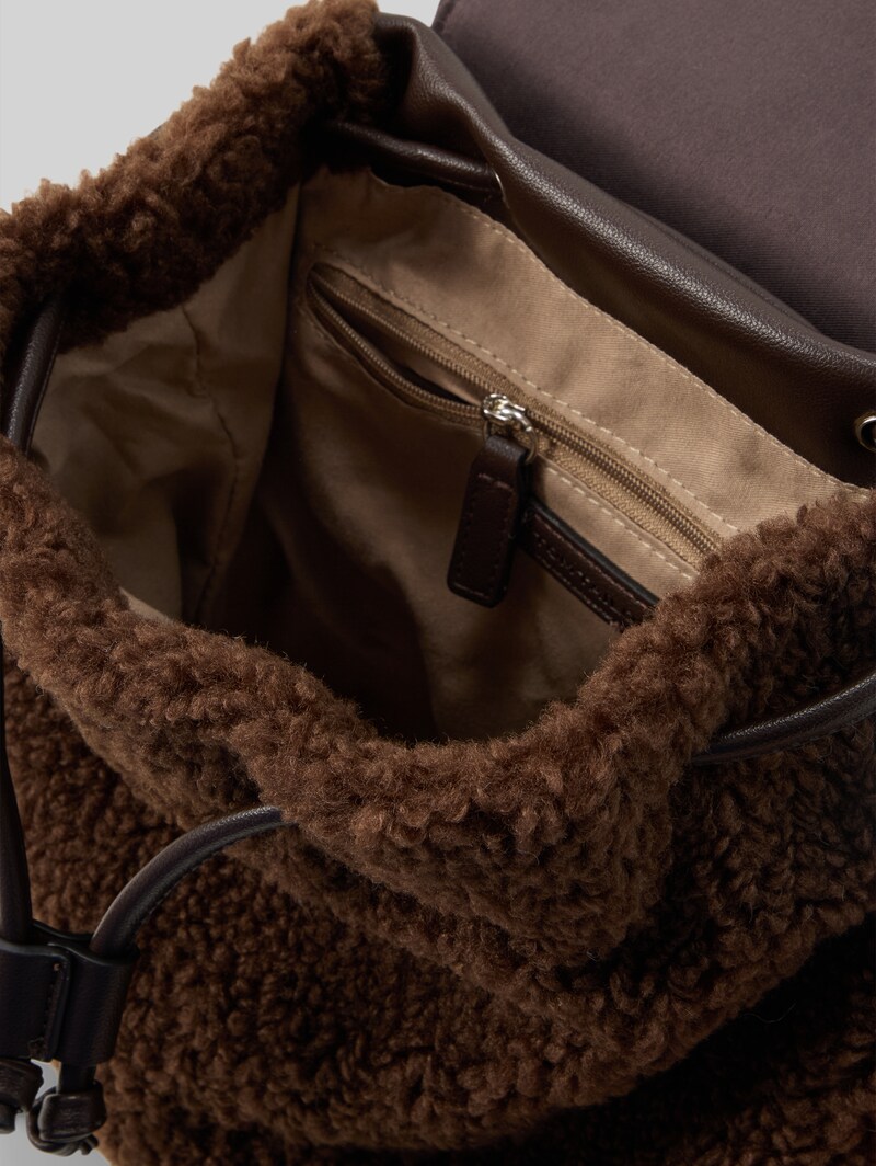 Tom Tailor TTZELINA S Rucksack mit Umschlag - Dark Brown