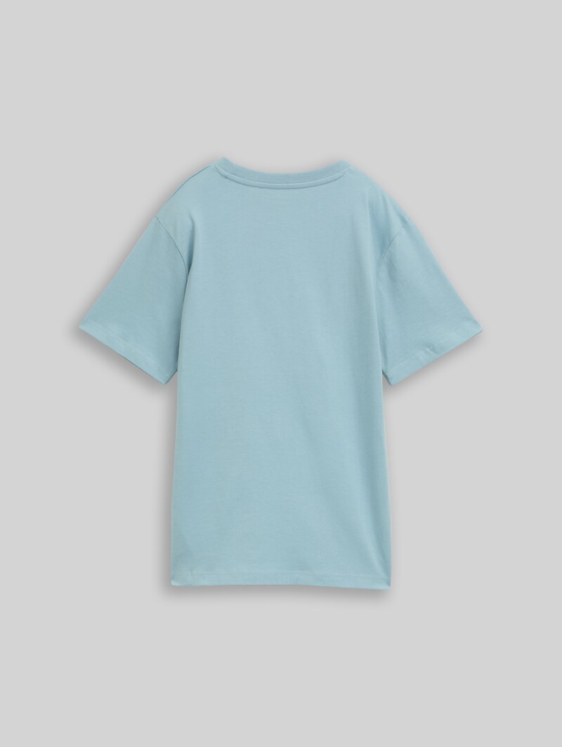 Tom Tailor T-Shirt mit Print aus Baumwolle - Light Teal Tom Tailor T-Shirt mit Print aus Baumwolle - Light Teal