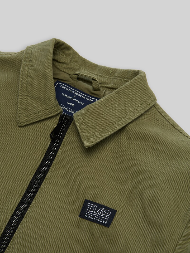 Tom Tailor Übergangsjacke aus Baumwolle - Tree Moss Green