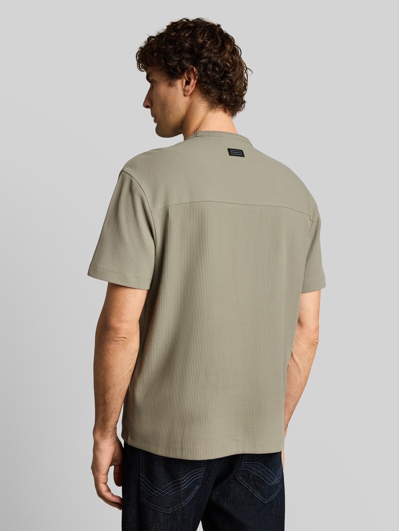 Tom Tailor Relaxed Fit T-Shirt mit Brusttasche - Dark Sage Green