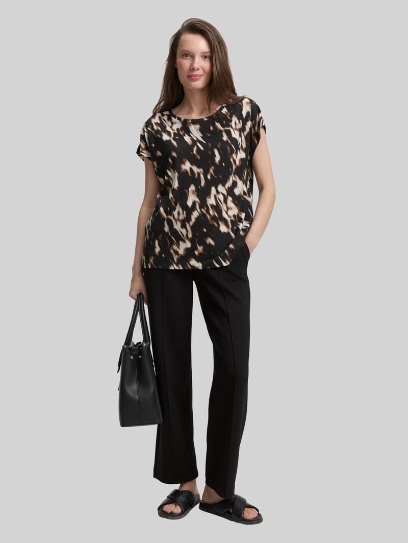 Tom Tailor T-Shirt mit Muster - Blurry Animal Design