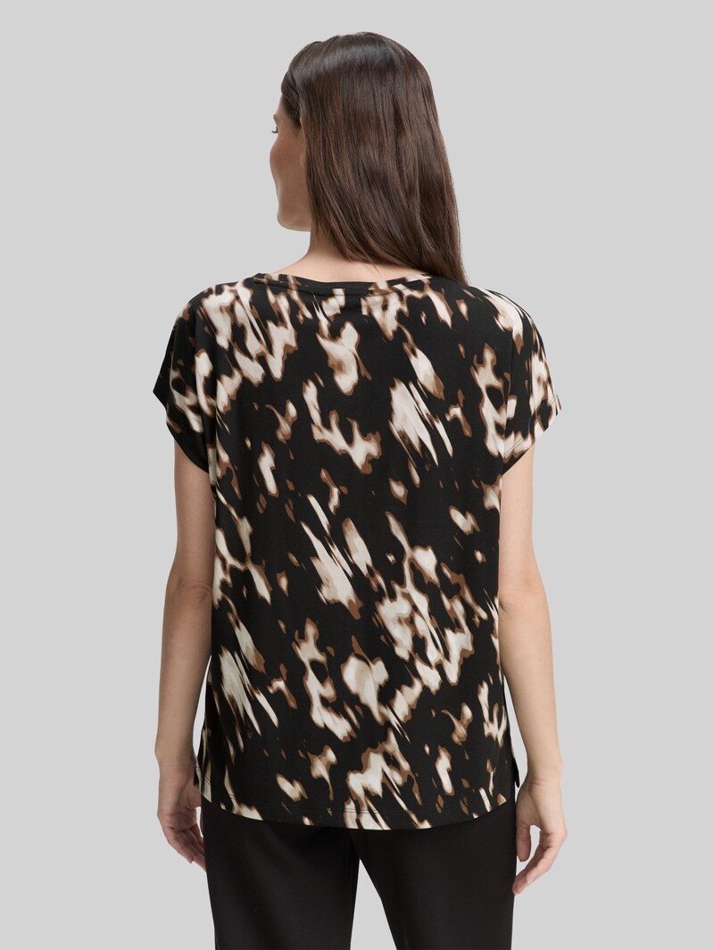 Tom Tailor T-Shirt mit Muster - Blurry Animal Design