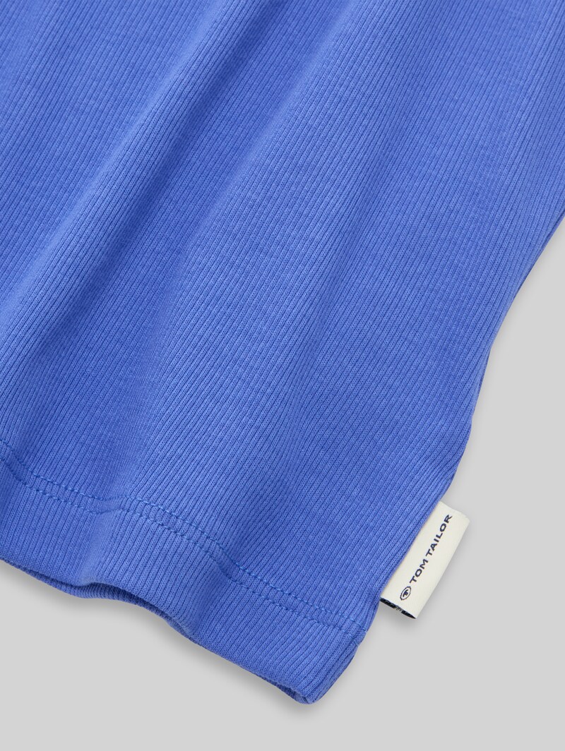 Tom Tailor Basic Ripp Top - Preppy Jean Blue
