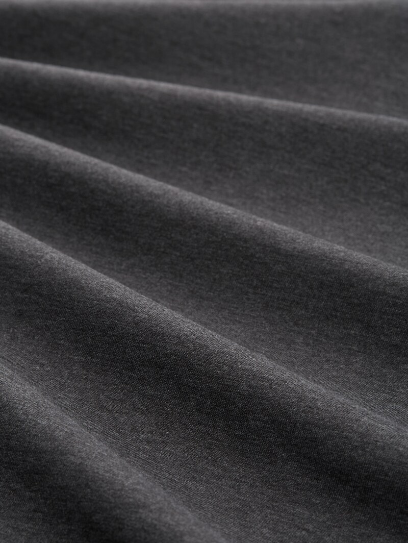 Tom Tailor T-Shirts mit V-Ausschnitt im 2er-Pack - Dark Grey Melange