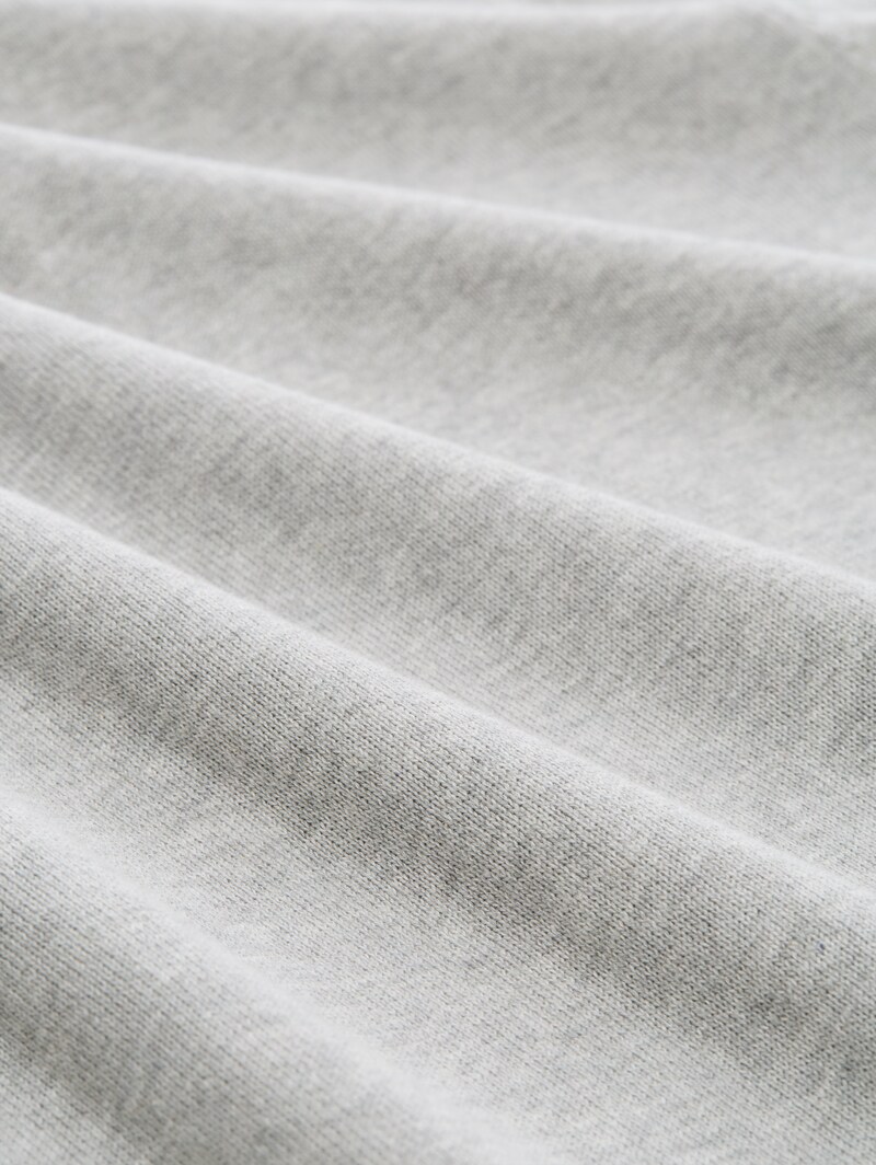 Tom Tailor Strickpullover mit V-Ausschnitt aus Baumwolle - Light Soft Grey Melange