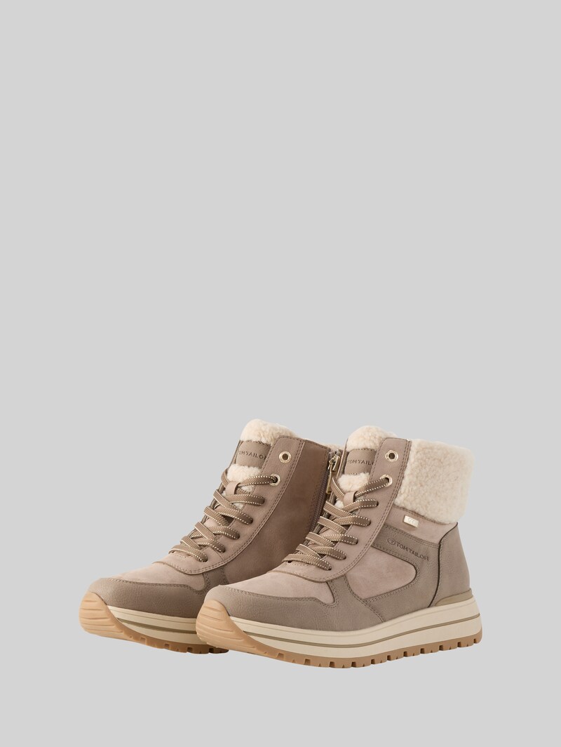 Tom Tailor Wasserfeste Stiefeletten mit Plateau-Sohle - Mud