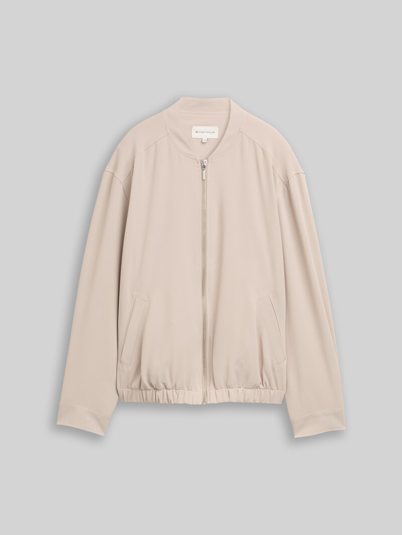 Tom Tailor Loose Fit Blouson Jacke - Soft Taupe Grey