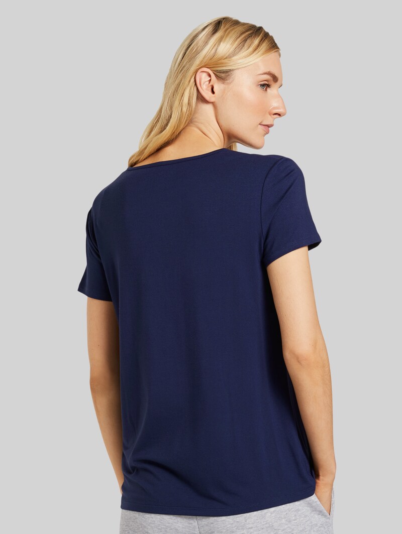Tom Tailor Pyjama-T-Shirt - Dark Blue Uni