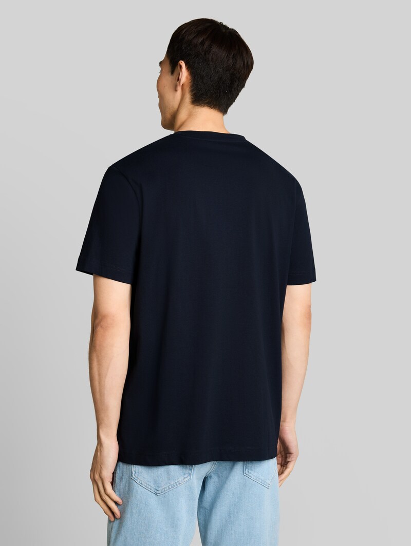 Tom Tailor T-Shirt mit Logo-Print - Sky Captain Blue