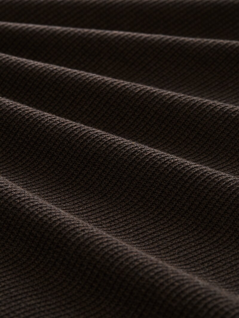Tom Tailor Plus Size - Strickpullover aus Baumwolle - Dark Chocolate Brown Melange
