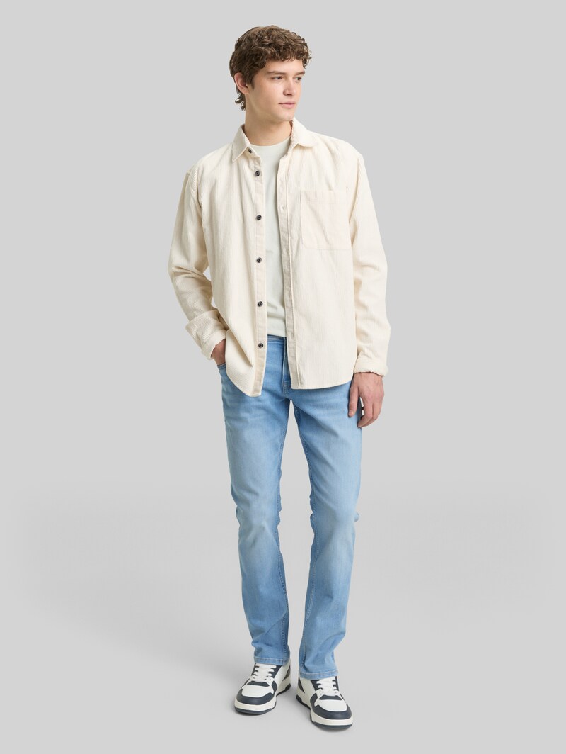 Tom Tailor TTAEDAN STRAIGHT Jeans - Light Stone Bright Blue Denim