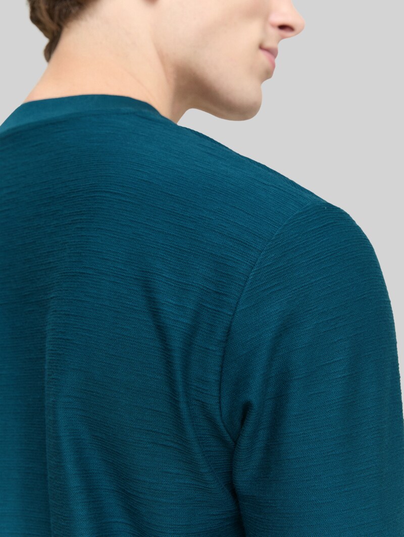 Tom Tailor Henley Langarmshirt - Deep Pond Green