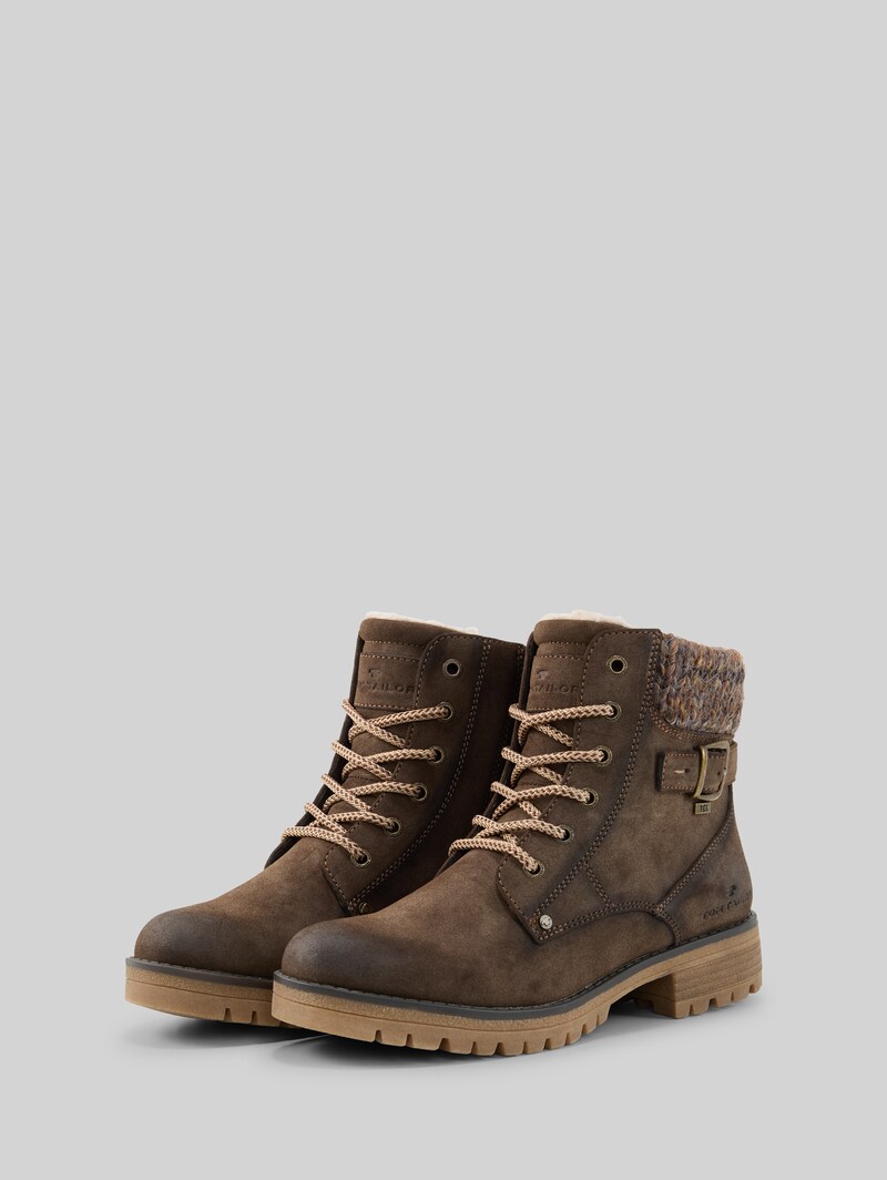 Tom Tailor Wasserfeste Stiefel mit Schnallen-Detail - Brown