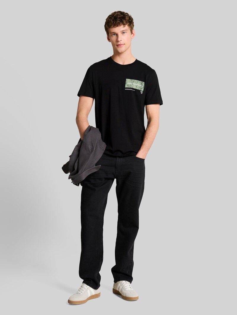 Tom Tailor T-Shirt mit Print - Black