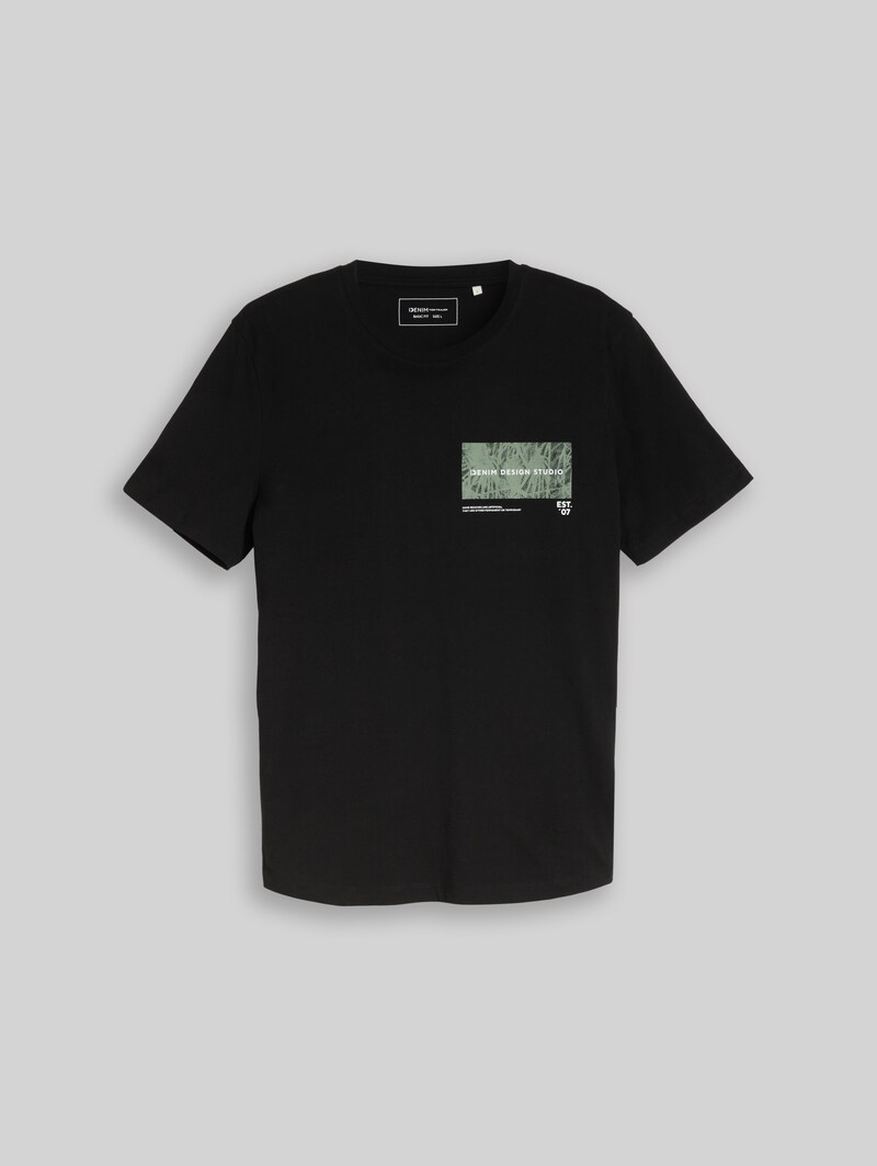 Tom Tailor T-Shirt mit Print - Black