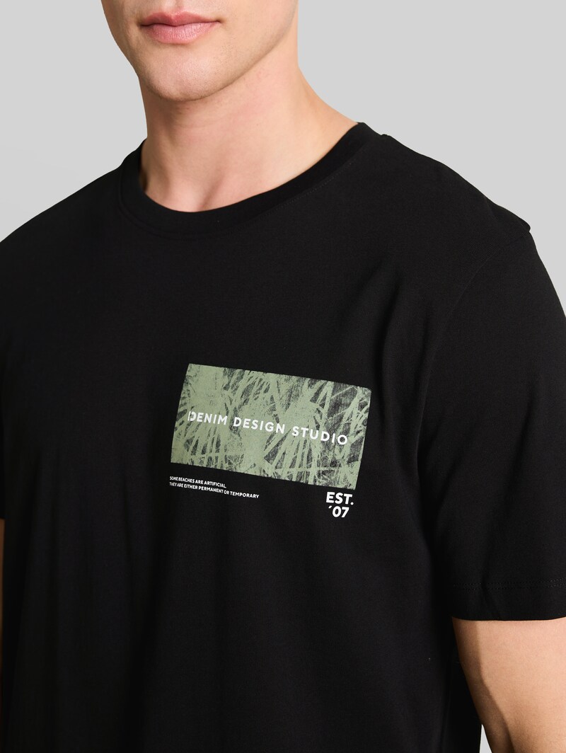 Tom Tailor T-Shirt mit Print - Black