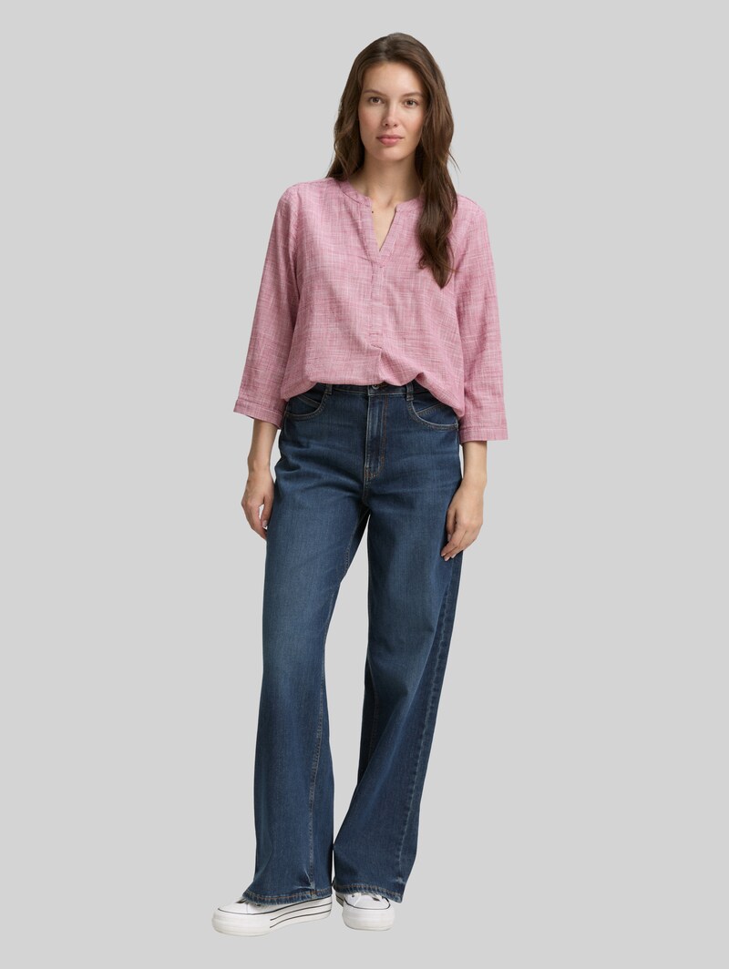 Tom Tailor Bluse aus Baumwolle - Dark Pink