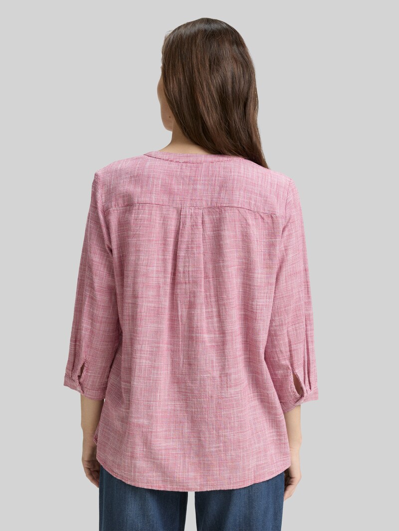 Tom Tailor Bluse aus Baumwolle - Dark Pink