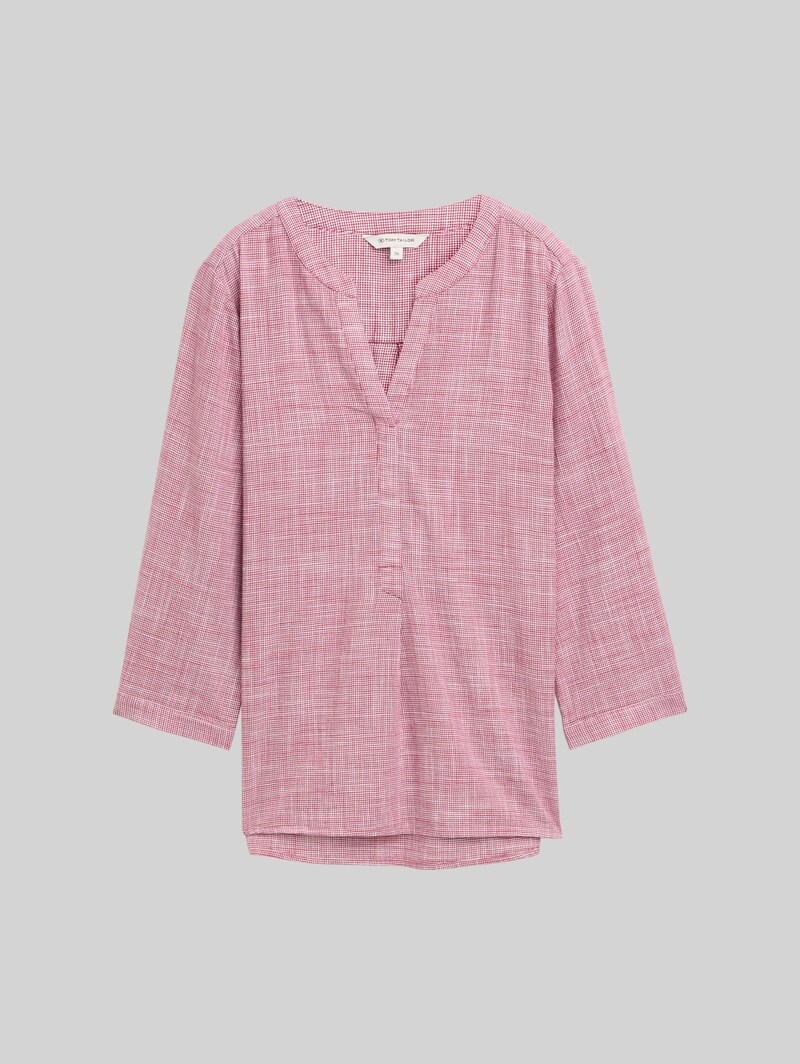 Tom Tailor Bluse aus Baumwolle - Dark Pink