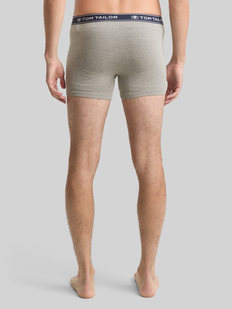 Tom Tailor Mittellange Boxershorts im 3er-Pack - Navy-melange-white Tom Tailor Mittellange Boxershorts im 3er-Pack - Navy-melange-white