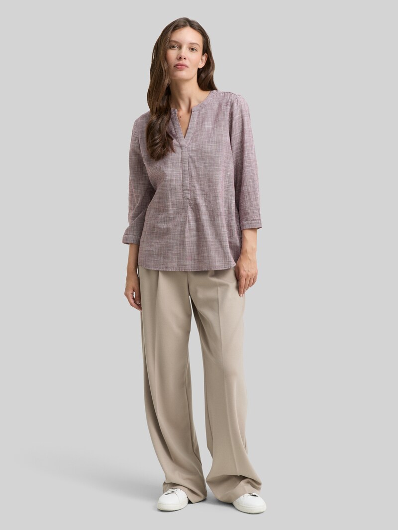 Tom Tailor Bluse aus Baumwolle - Bordeaux Red
