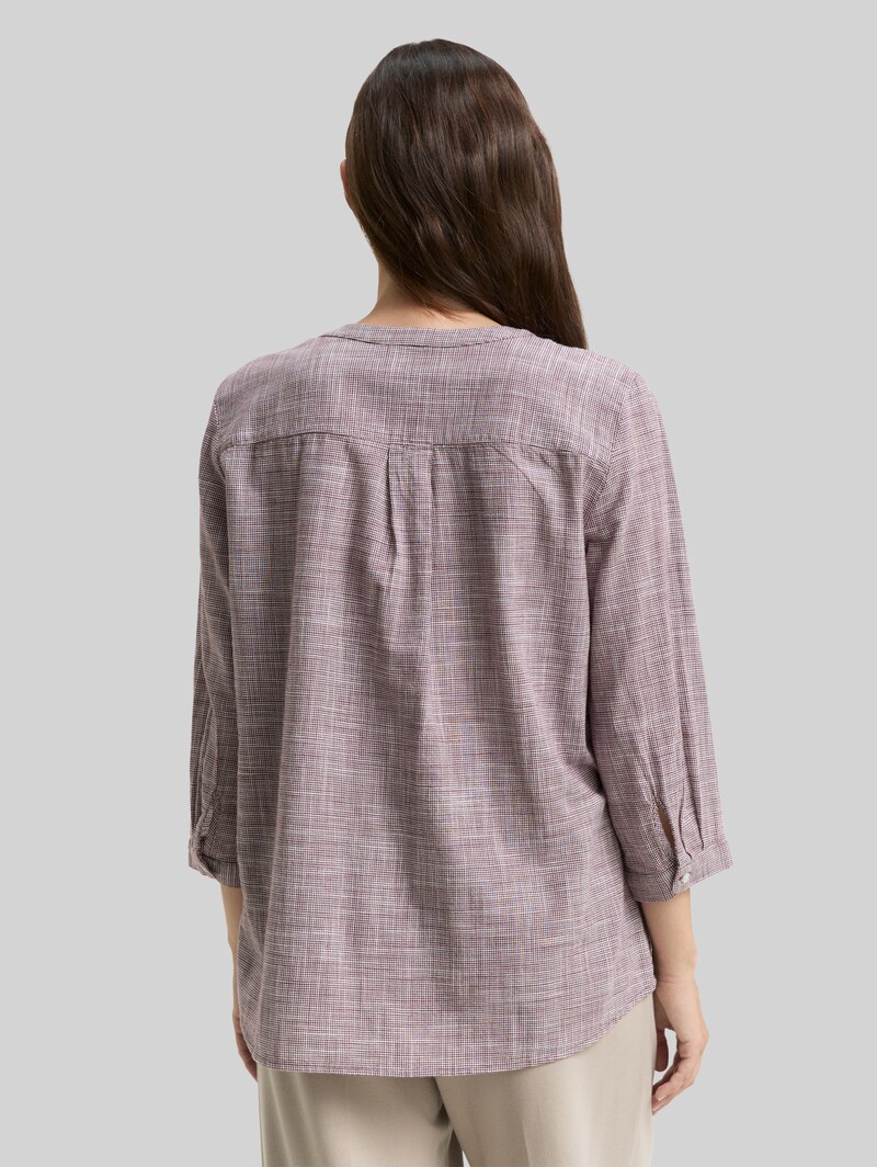 Tom Tailor Bluse aus Baumwolle - Bordeaux Red