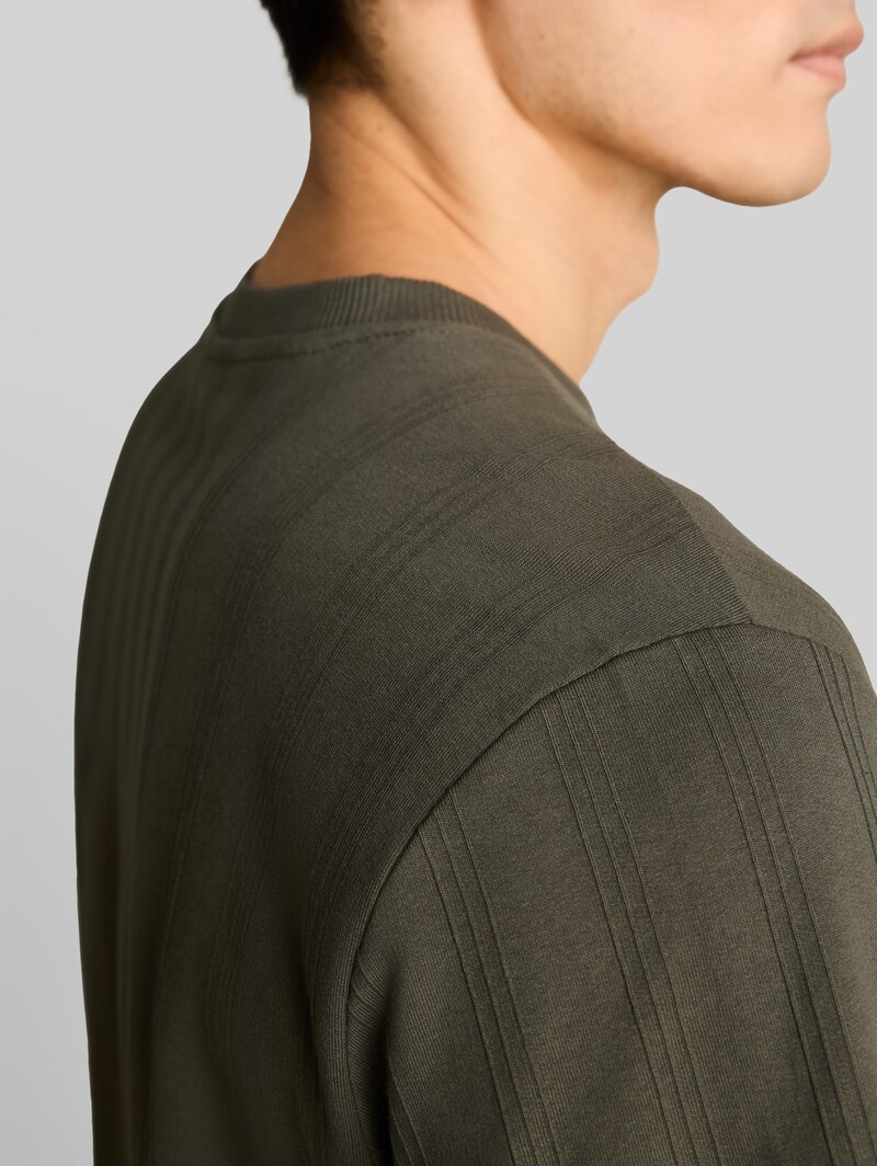 Tom Tailor T-Shirt aus Baumwolle - Deep Leaf Green