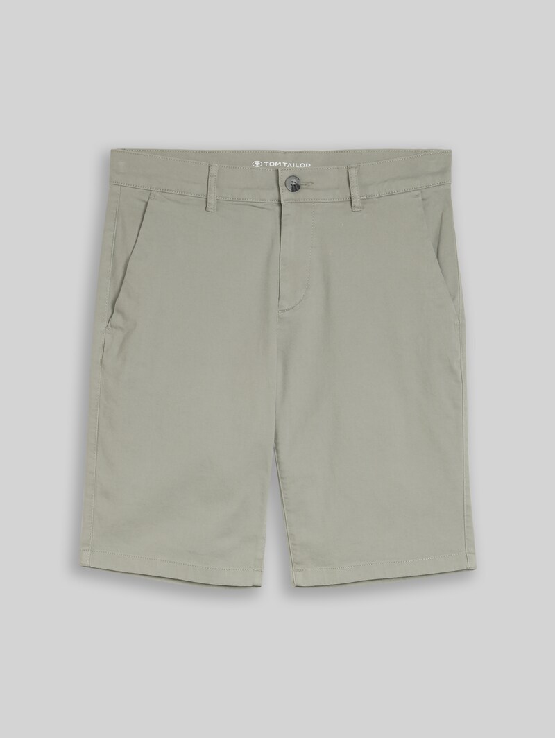 Tom Tailor TTSLIM Chino Shorts - Greyish Shadow Olive