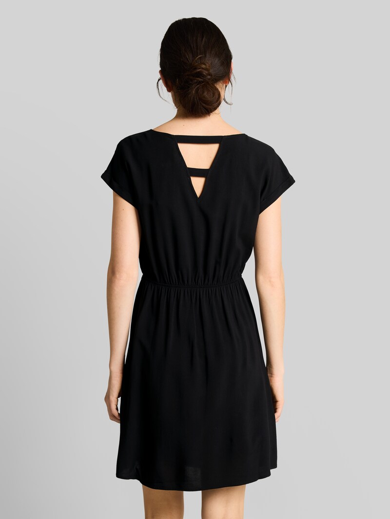 Tom Tailor Mini-Kleid mit Schleifen-Detail - Deep Black