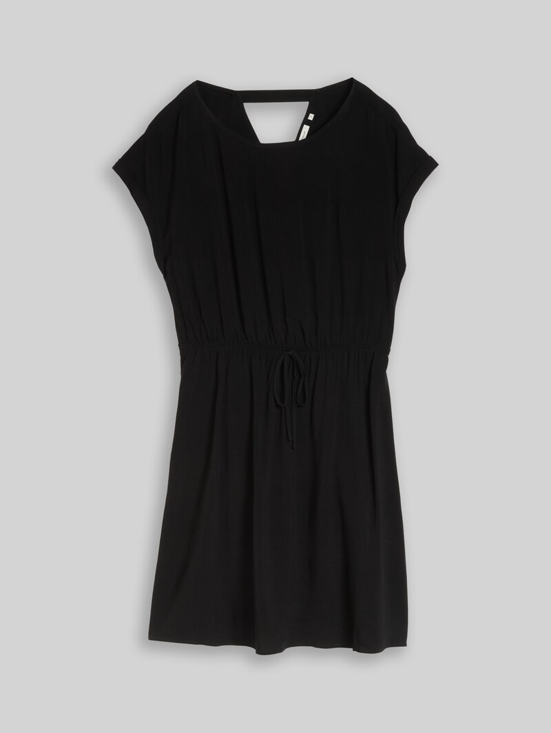 Tom Tailor Mini-Kleid mit Schleifen-Detail - Deep Black