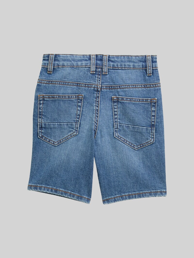 Tom Tailor Basic Jeans Shorts - Mid Stone Bright Blue Denim Tom Tailor Basic Jeans Shorts - Mid Stone Bright Blue Denim