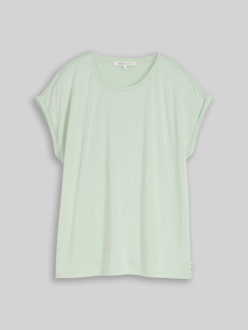 Tom Tailor Loose Fit T-Shirt - Light Matcha Green