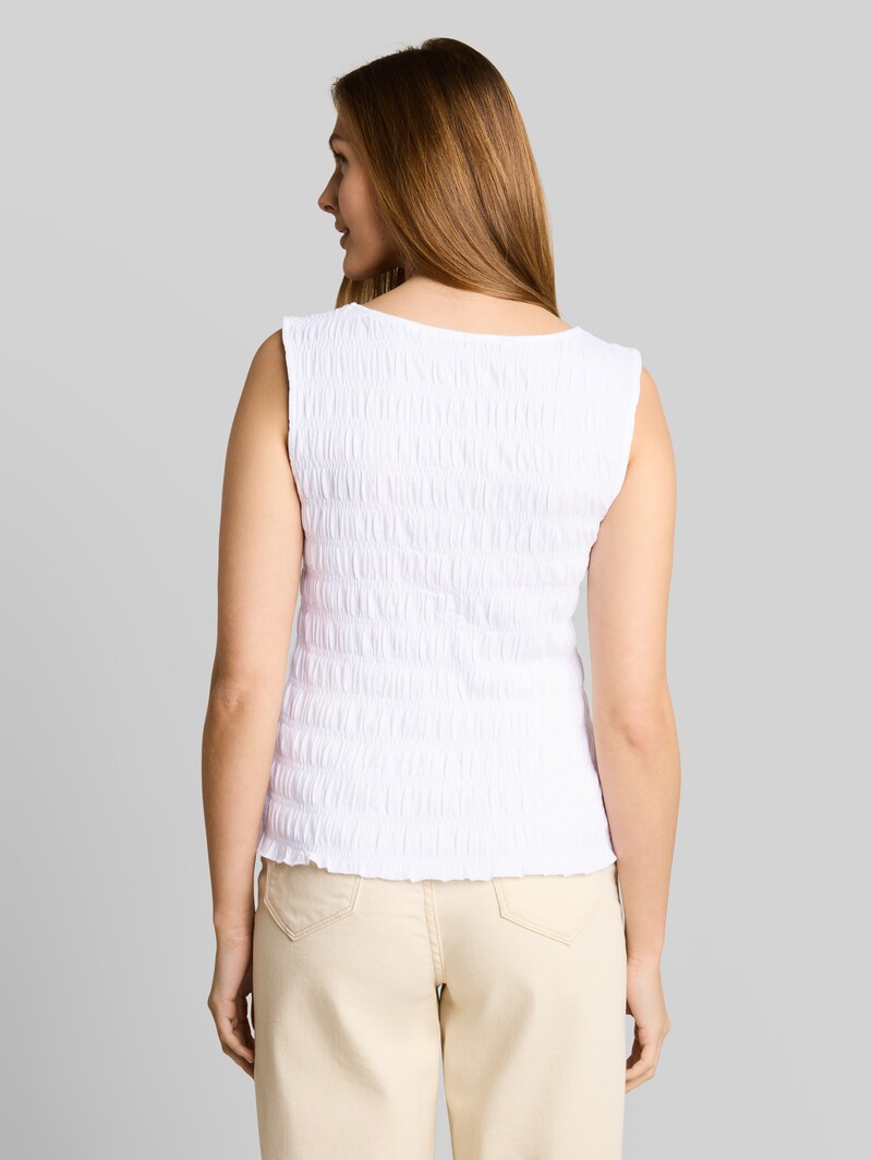 Tom Tailor Smock Top mit Stretch - White